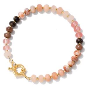 Mixed Natural Stone Beaded Bracelet 14K Gold Filled